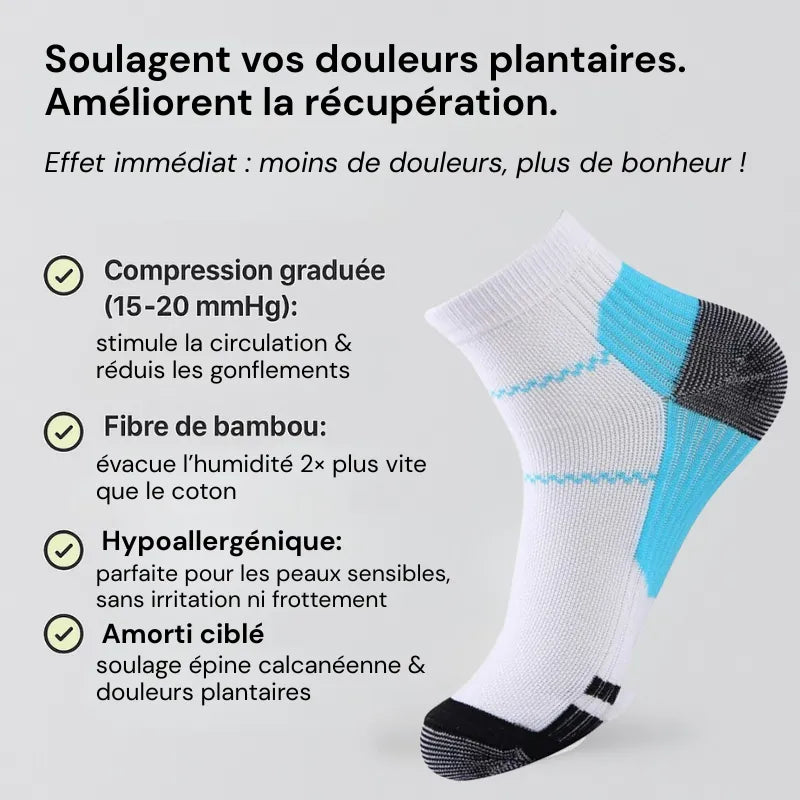 OrthoSocks™ - Chaussettes de compression en fibre de bambou